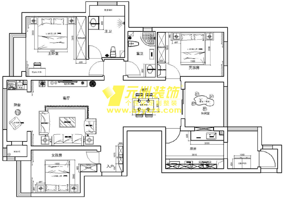 1單元2902室·135平米